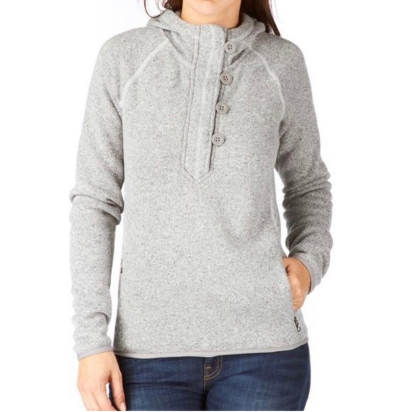 THE NORTH FACE Heathered Light Purple Crescent Sunshine Fleece Sweatshirt Hoodie - Picture 2 of 11